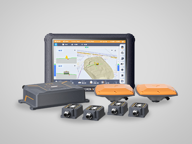 Sistema de controlo da máquina TX73 que fornece orientação da escavadora em tempo real 