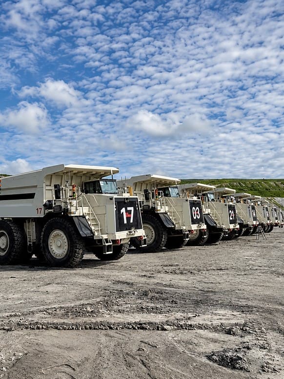 Mine haul trucks with CHCNAV GNSS INS